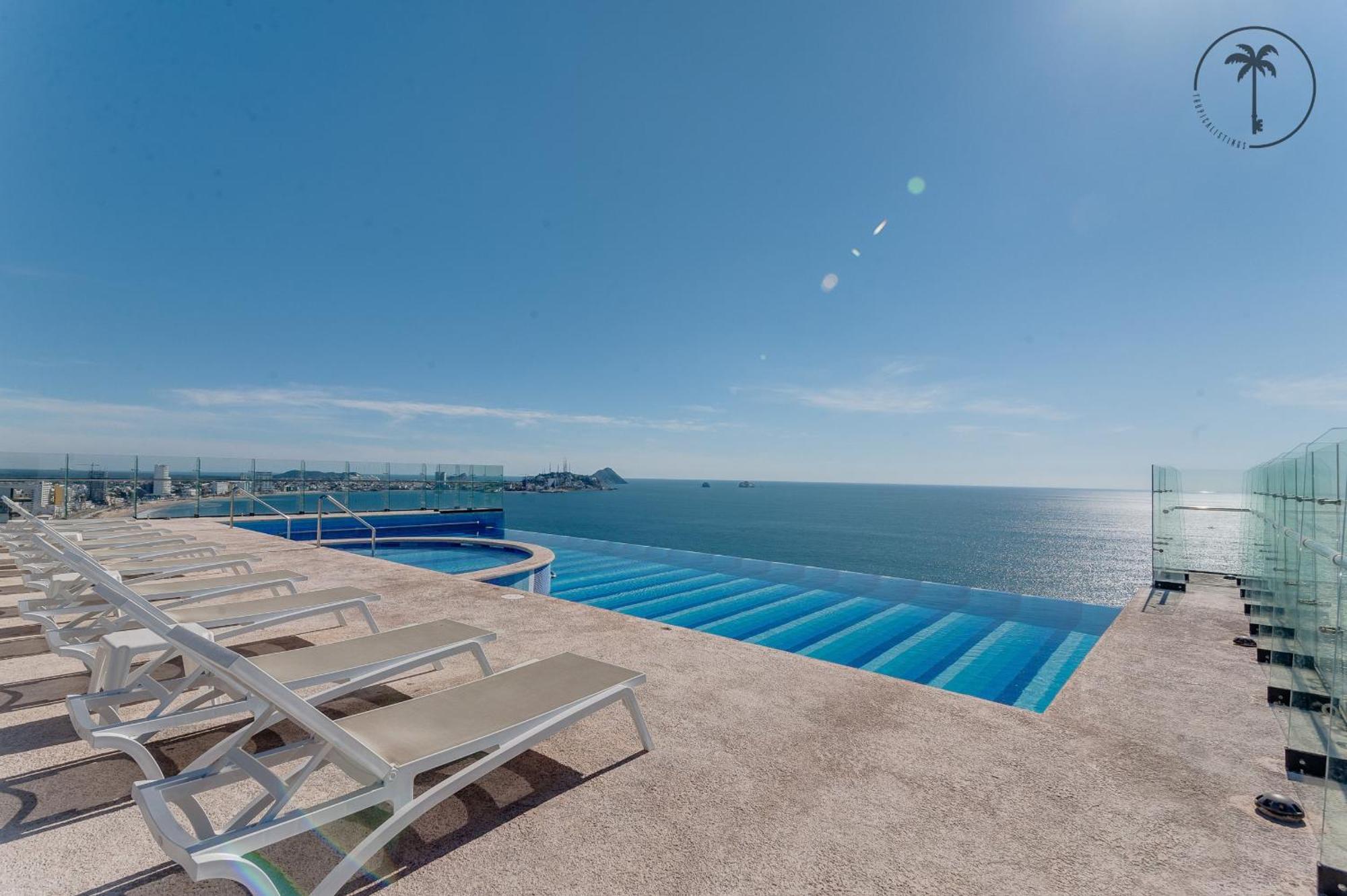 Hermosa Vista Al Mar, Condominio De Lujo! Mazatlán Exterior foto
