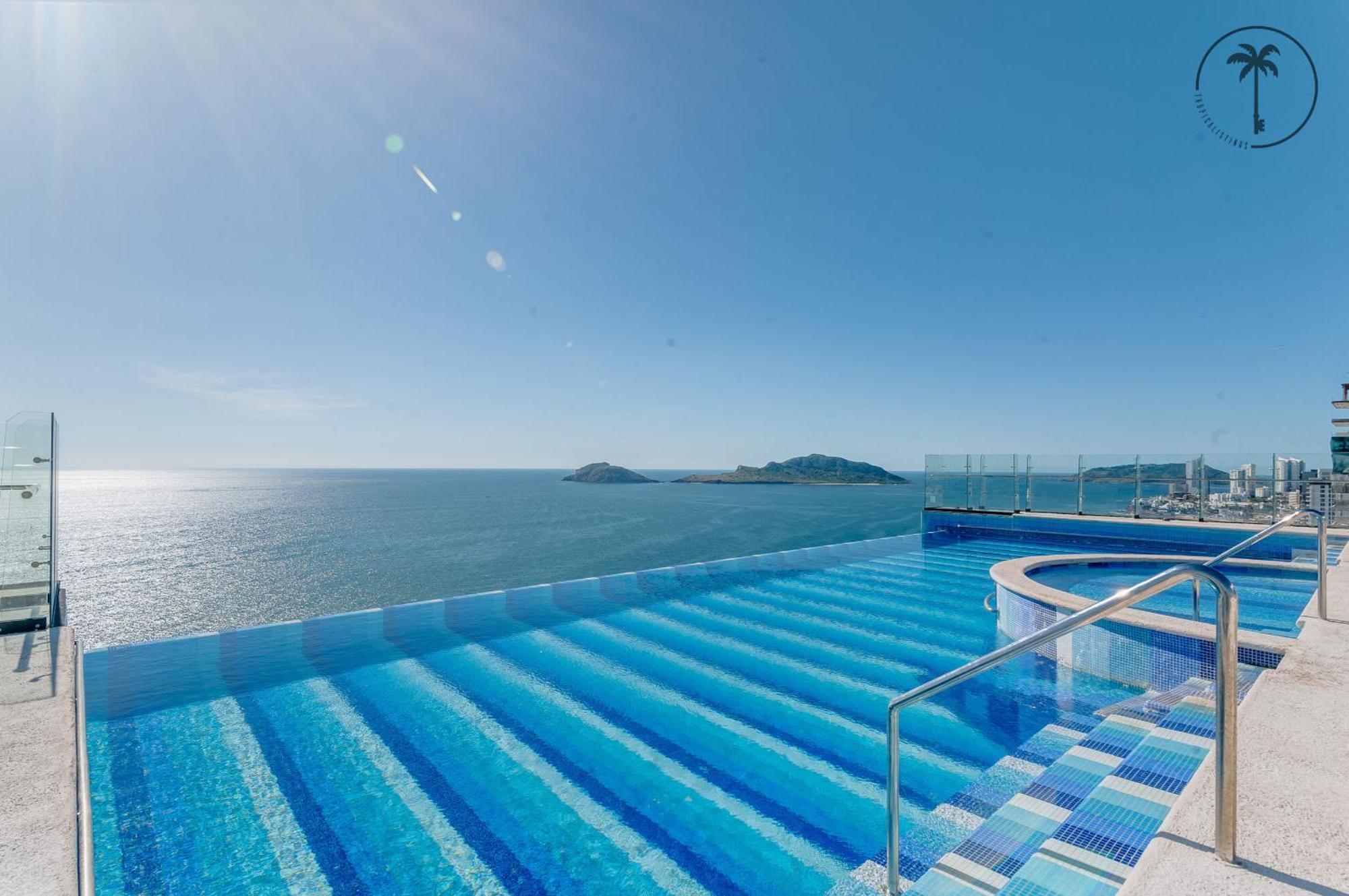 Hermosa Vista Al Mar, Condominio De Lujo! Mazatlán Exterior foto